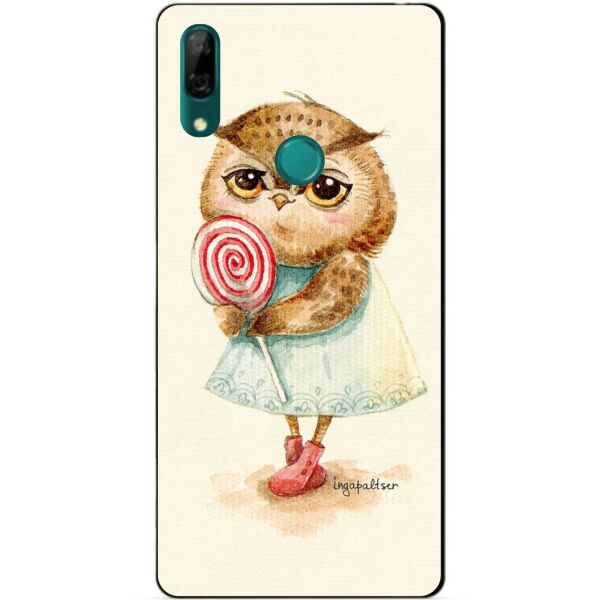 

Силиконовый чехол бампер Candy для Huawei P Smart Z с рисунком Сова с конфетой