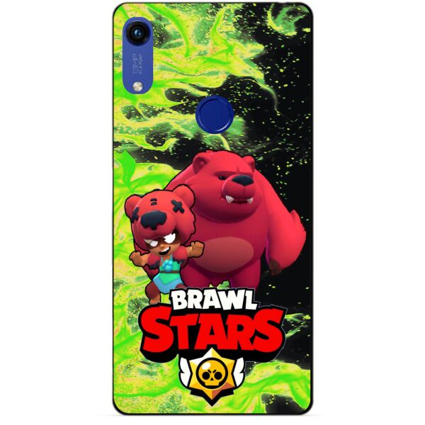 

Силиконовый бампер чехол Candy для Huawei Honor 8a с Героем Brawl Stars Нита Мишка