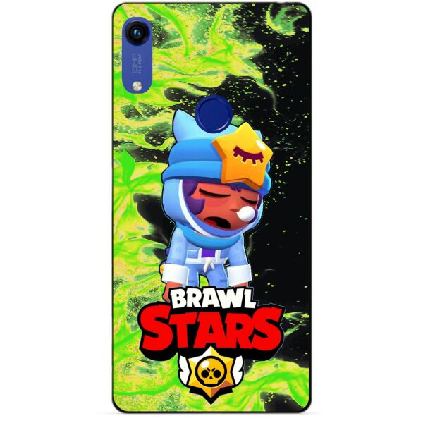 

Силиконовый бампер чехол Candy для Huawei Honor 8a с Героем Brawl Stars Сонный Сэнди