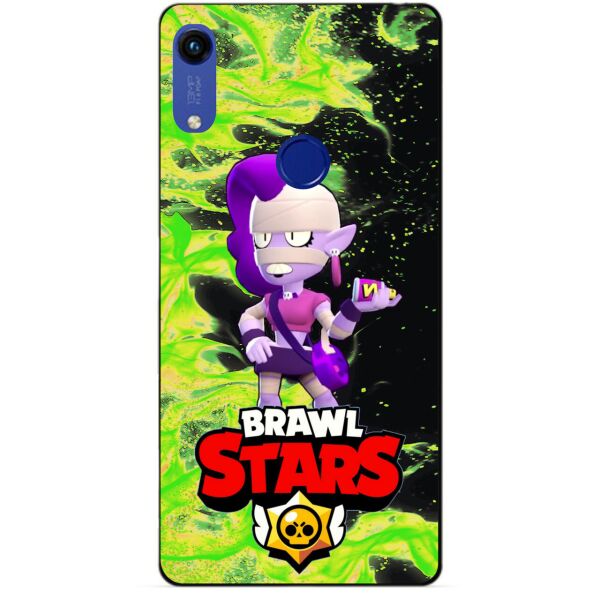 

Силиконовый бампер чехол Candy для Huawei Honor 8a с Героем Brawl Stars Эмз