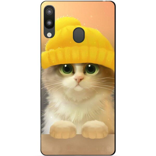 

Чехол силиконовый Candy для Samsung M20 2019 Galaxy M205f с рисунком Котик в шапке