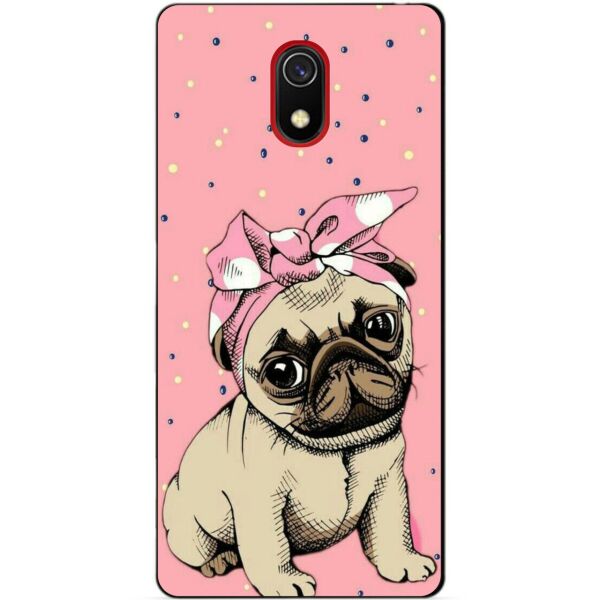 

Силиконовый бампер чехол Candy для Xiaomi Redmi 8a с рисунком Мопсик