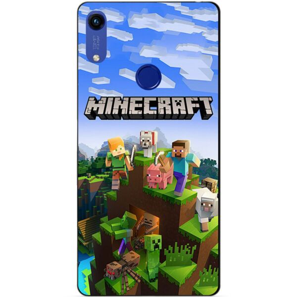 

Силиконовый бампер чехол Candy для Huawei Honor 8a с рисунком Minecraft