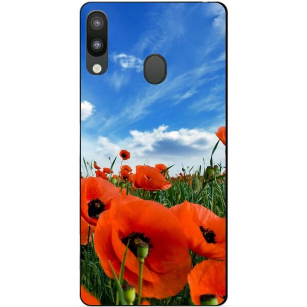 

Чехол силиконовый Candy для Samsung M20 2019 Galaxy M205f с рисунком Поле маков