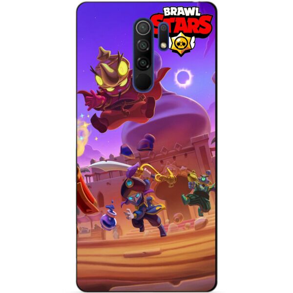 

Силиконовый бампер чехол Candy для Xiaomi Redmi 9 Базар Тары Джин Бравл Старс