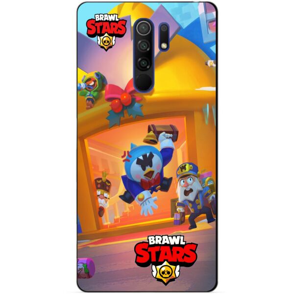 

Силиконовый бампер чехол Candy для Xiaomi Redmi 9 Веселые каникулы Мистер П. Бравл Старс