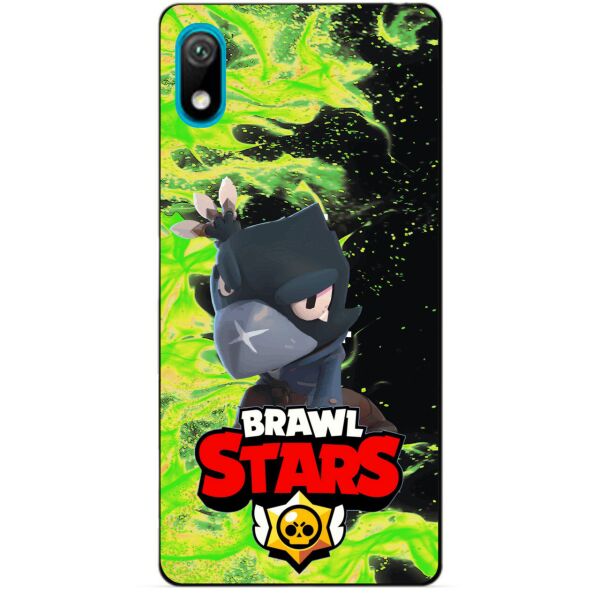 

Силиконовый бампер чехол Candy для Huawei Honor 8s с Героем Brawl Stars Ворон