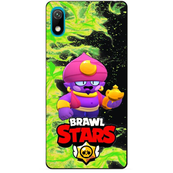 

Силиконовый бампер чехол Candy для Huawei Honor 8s с Героем Brawl Stars Джин