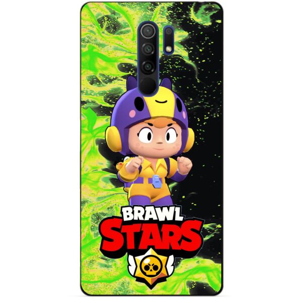 

Силиконовый бампер чехол Candy для Xiaomi Redmi 9 с Героем Бравл Старс Беа