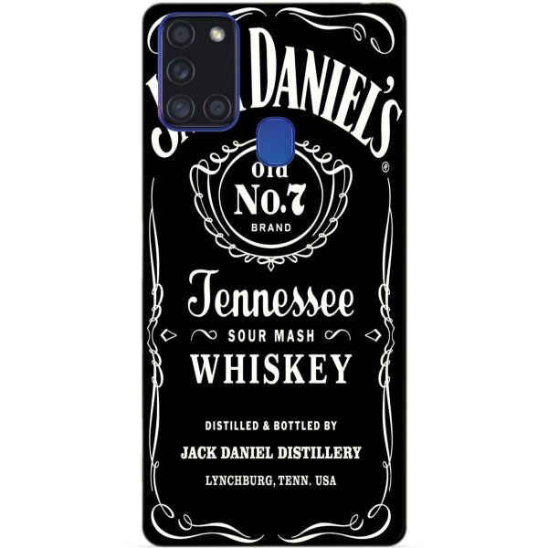 

Силиконовый бампер чехол Candy для Samsung A21s с рисунком Jack Daniels