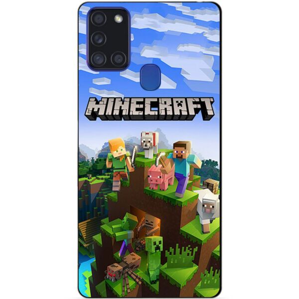 

Силиконовый бампер чехол Candy для Samsung A21s с рисунком Minecraft
