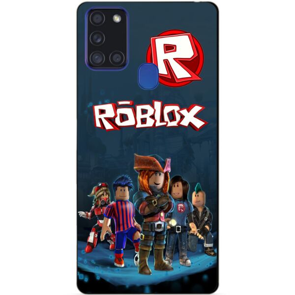 

Силиконовый бампер чехол Candy для Samsung A21s с рисунком Roblox