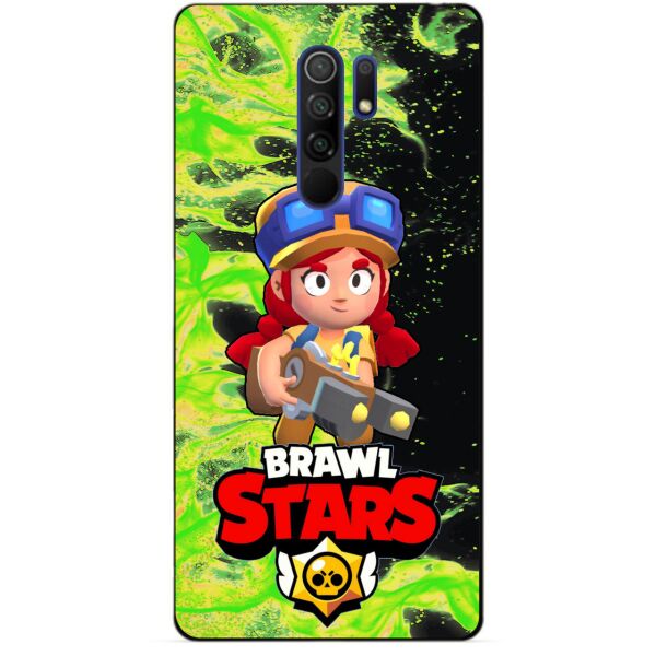 

Силиконовый бампер чехол Candy для Xiaomi Redmi 9 с Героем Бравл Старс Джесси