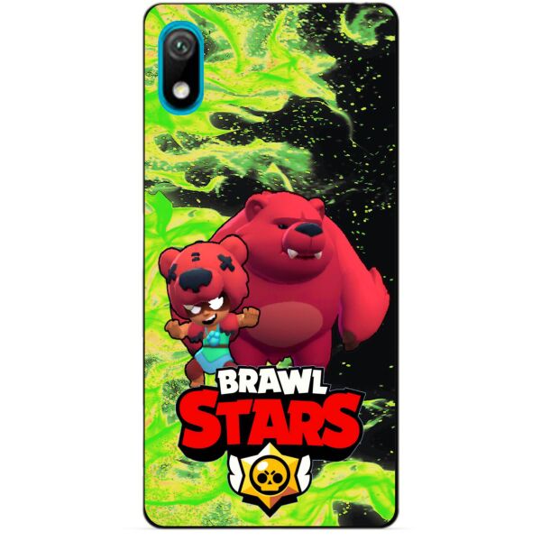 

Силиконовый бампер чехол Candy для Huawei Honor 8s с Героем Brawl Stars Нита Мишка