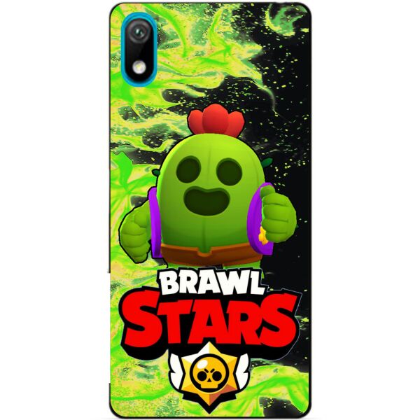 

Силиконовый бампер чехол Candy для Huawei Honor 8s с Героем Brawl Stars Спайк