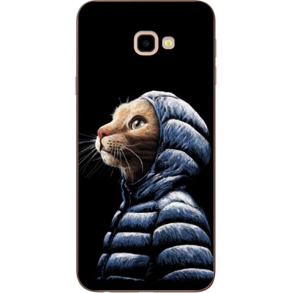 

Чехол силиконовый Candy для Samsung J4 Plus Galaxy J415 с рисунком Кот в куртке