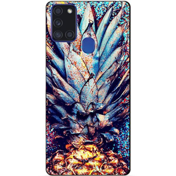 

Силиконовый бампер чехол Candy для Samsung A21s с рисунком Ананас