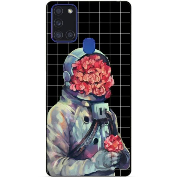 

Силиконовый бампер чехол Candy для Samsung A21s с рисунком Букет цветов