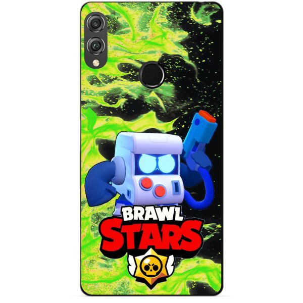 

Силиконовый бампер чехол Candy для Huawei Honor 8x с героем Brawl Stars 8-Бит