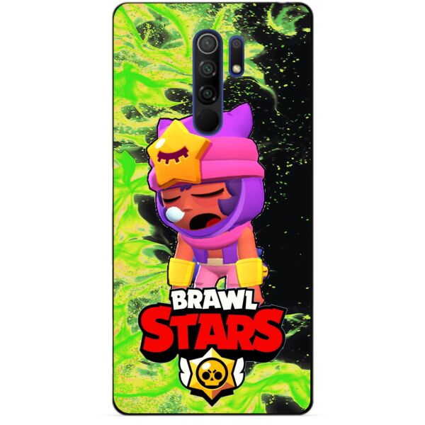 

Силиконовый бампер чехол Candy для Xiaomi Redmi 9 с Героем Бравл Старс Сэнди