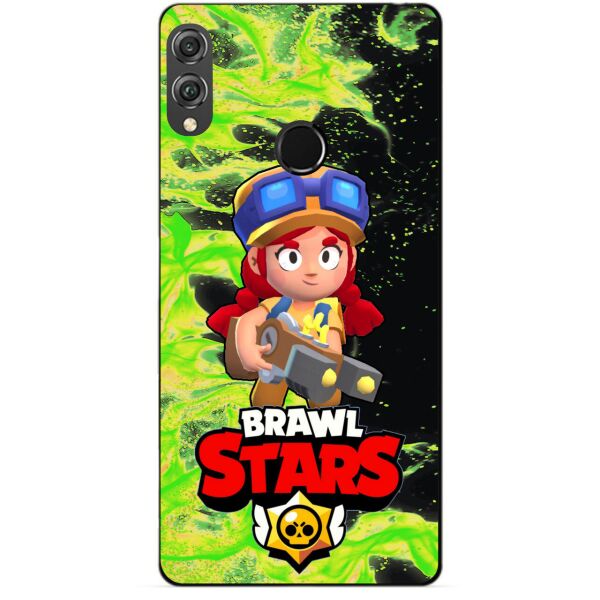 

Силиконовый бампер чехол Candy для Huawei Honor 8x с героем Brawl Stars Джесси