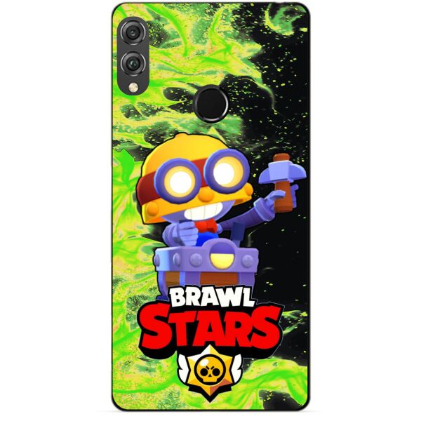 

Силиконовый бампер чехол Candy для Huawei Honor 8x с героем Brawl Stars Карл