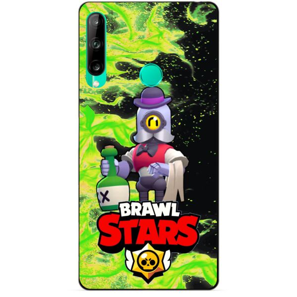 

Силиконовый чехол бампер Candy для Huawei P40 Lite E с Героем Brawl Stars Барли