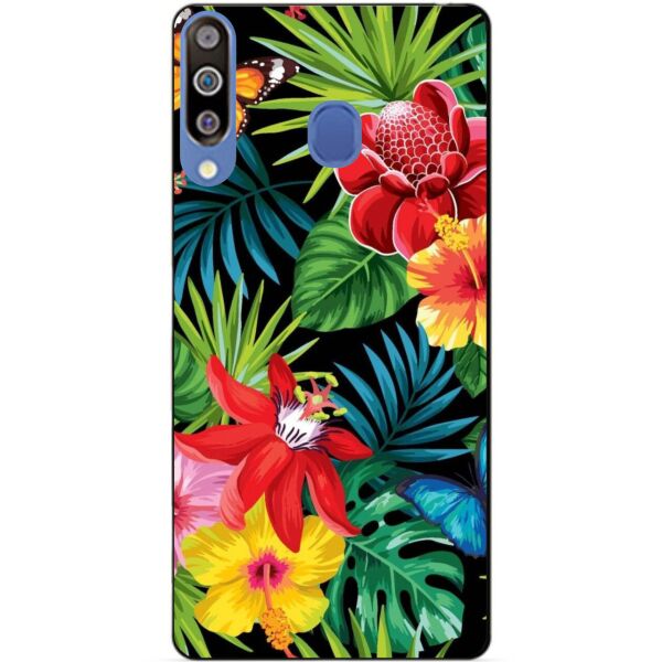 

Чехол силиконовый Candy для Samsung M30 2019 Galaxy M305f с рисунком Тропические цветы