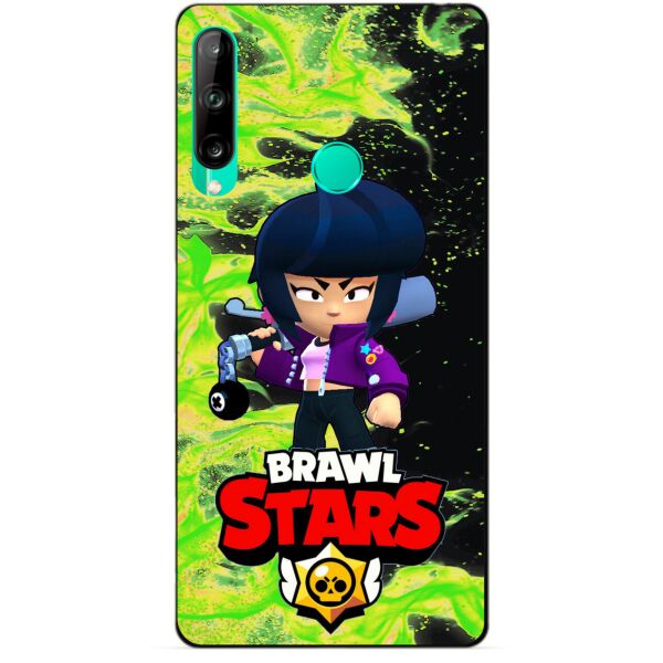 

Силиконовый чехол бампер Candy для Huawei P40 Lite E с Героем Brawl Stars Биби
