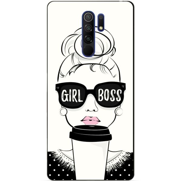 

Силиконовый бампер чехол Candy для Xiaomi Redmi 9 с рисунком Girl Boss