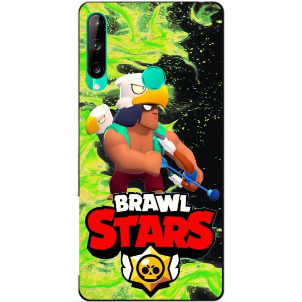 

Силиконовый чехол бампер Candy для Huawei P40 Lite E с Героем Brawl Stars Бо