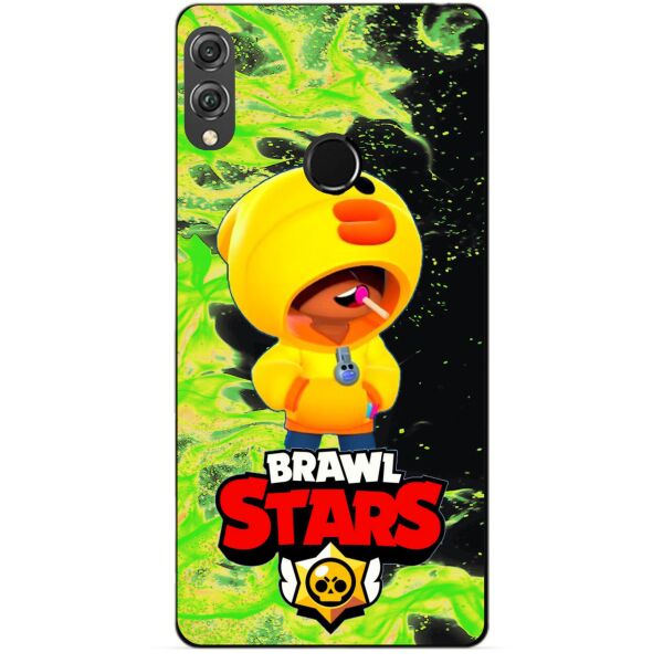 

Силиконовый бампер чехол Candy для Huawei Honor 8x с героем Brawl Stars Леон утка