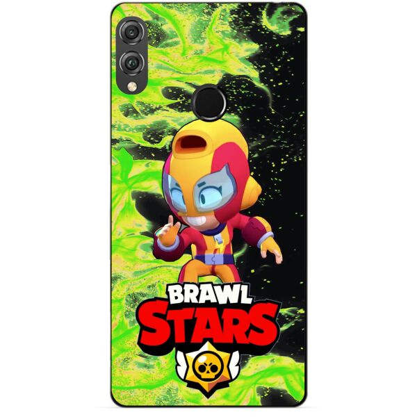 

Силиконовый бампер чехол Candy для Huawei Honor 8x с героем Brawl Stars Макс