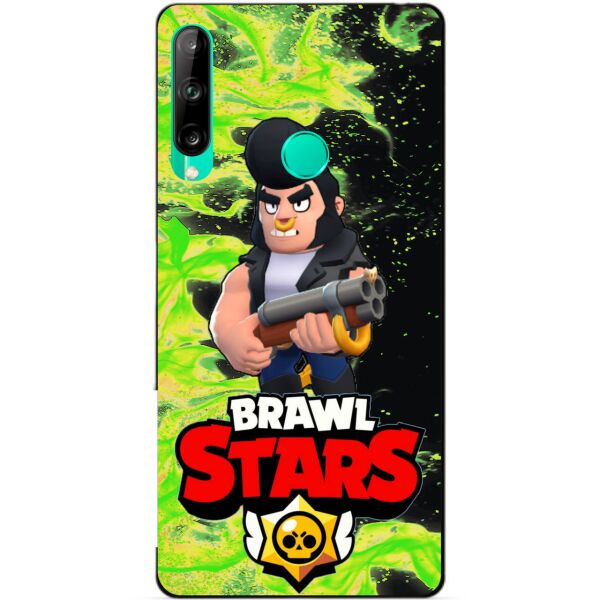 

Силиконовый чехол бампер Candy для Huawei P40 Lite E с Героем Brawl Stars Булл