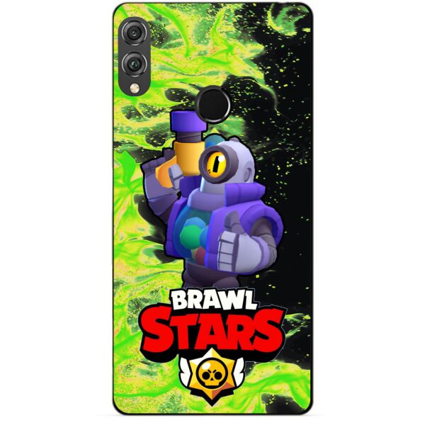 

Силиконовый бампер чехол Candy для Huawei Honor 8x с героем Brawl Stars Рико