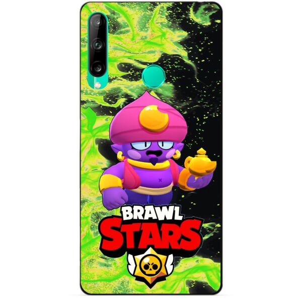 

Силиконовый чехол бампер Candy для Huawei P40 Lite E с Героем Brawl Stars Джин