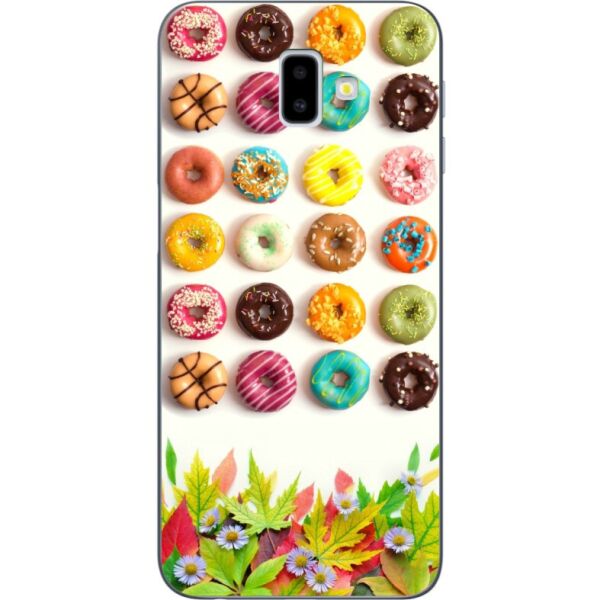 

Чехол силиконовый Candy для Samsung J6 Plus Galaxy J610 с рисунком Донатсы