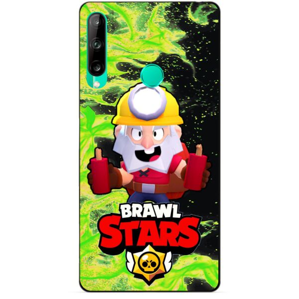 

Силиконовый чехол бампер Candy для Huawei P40 Lite E с Героем Brawl Stars Динамайк