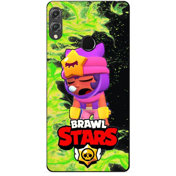 

Силиконовый бампер чехол Candy для Huawei Honor 8x с героем Brawl Stars Сэнди