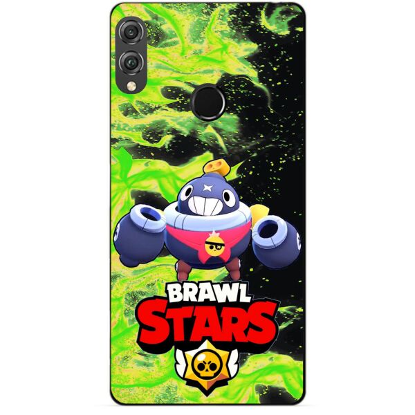 

Силиконовый бампер чехол Candy для Huawei Honor 8x с героем Brawl Stars Тик
