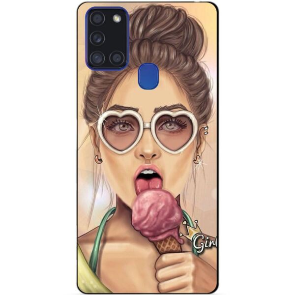 

Силиконовый бампер чехол Candy для Samsung A21s с рисунком Мороженое