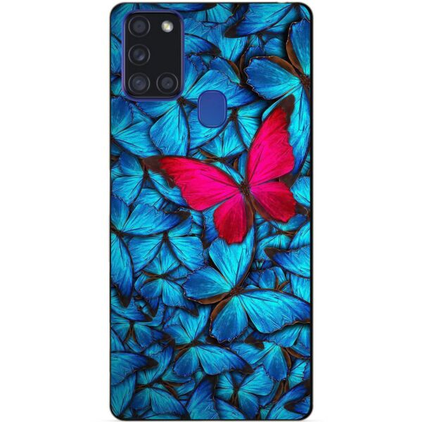 

Силиконовый бампер чехол Candy для Samsung A21s с рисунком Мотыльки