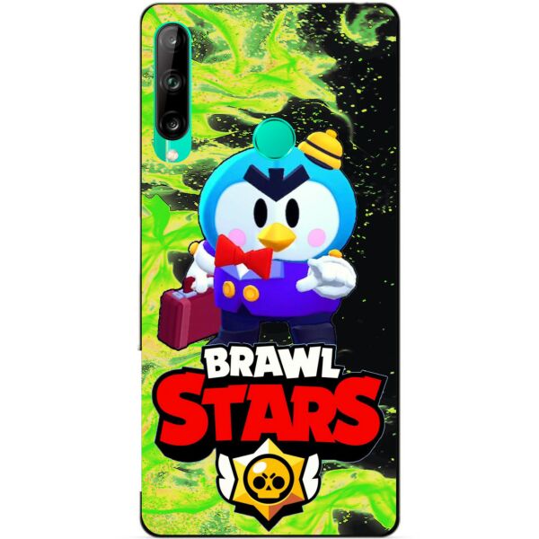

Силиконовый чехол бампер Candy для Huawei P40 Lite E с Героем Brawl Stars Мистер П.
