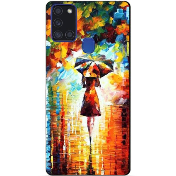 

Силиконовый бампер чехол Candy для Samsung A21s с рисунком Прогулка