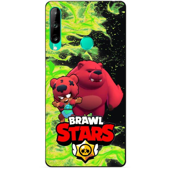 

Силиконовый чехол бампер Candy для Huawei P40 Lite E с Героем Brawl Stars Нита Мишка
