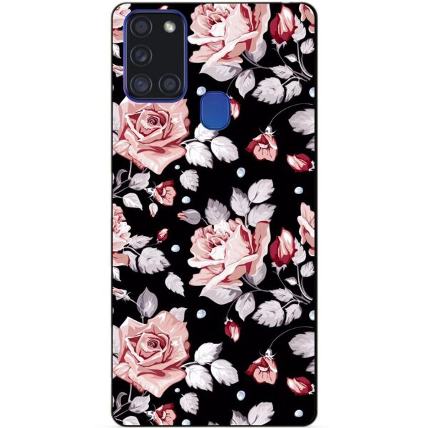 

Силиконовый бампер чехол Candy для Samsung A21s с рисунком Розы