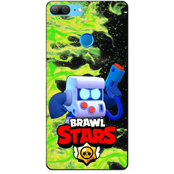 

Силиконовый бампер чехол Candy для Huawei Honor 9 Lite с Героем Brawl Stars 8-Бит