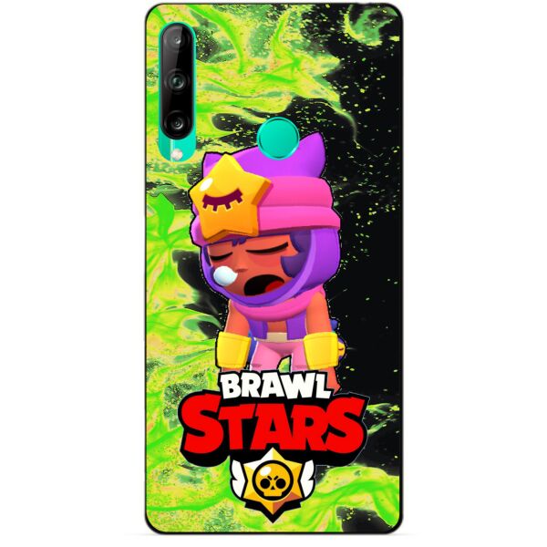 

Силиконовый чехол бампер Candy для Huawei P40 Lite E с Героем Brawl Stars Сэнди