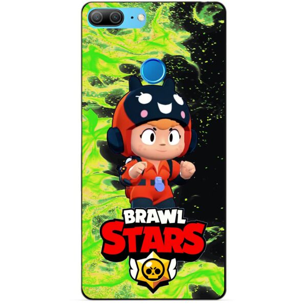 

Силиконовый бампер чехол Candy для Huawei Honor 9 Lite с Героем Brawl Stars Беа снайпер