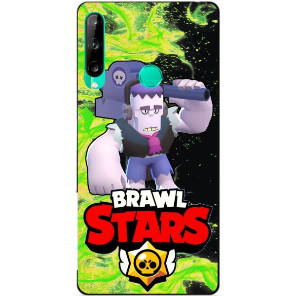 

Силиконовый чехол бампер Candy для Huawei P40 Lite E с Героем Brawl Stars Фрэнк